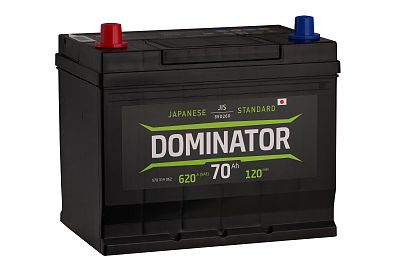 Автомобильный аккумулятор DOMINATOR (JIS) 6CT-70 А (1) D26R (арт.570319062)