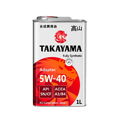 5  / А/масло TAKAYAMA (МЕТАЛЛ) 5W40 син 1 л SN/CF А3/В4 Adaptec